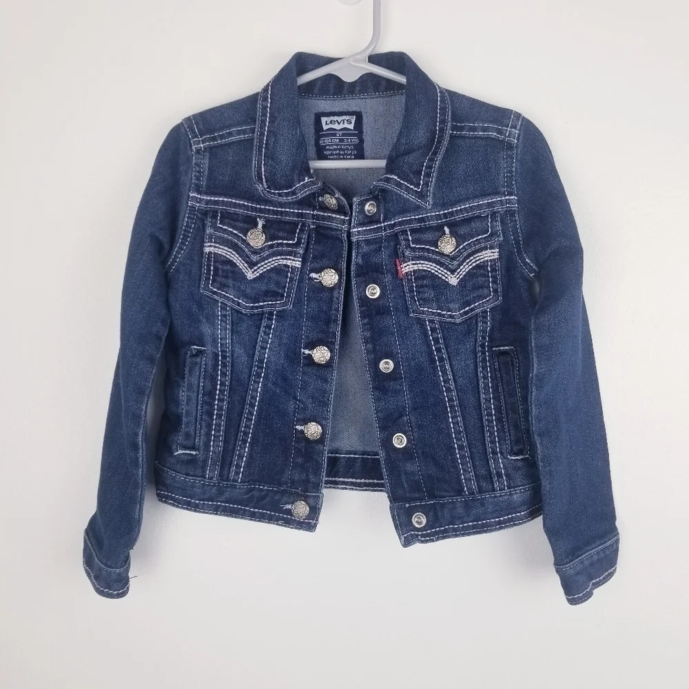 Levi's Girl's Embroidered Jean Jacket 4T